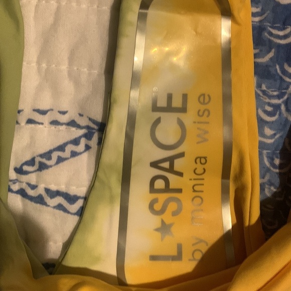 NWT L*Space Diagonal Sunburst Sandy Bikini Bottom - Picture 7 of 10